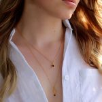 Garnet Lotus Necklace